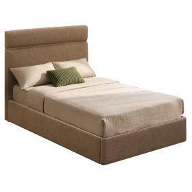 ANIZA-54" PLATFORM BED w/DRAWER-BROWN