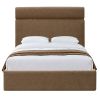ANIZA-54" PLATFORM BED w/DRAWER-BROWN