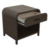 BOWMAN-1 DRWR ACCENT TABLE-DARK WALNUT