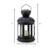 Vintage Style Black Colonial Candle Lamp Rustic Home Decor Lighting Fixture