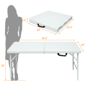 Portable Folding Table Indoor&Outdoor Maximum Weight 135KG Foldable Table For Camping