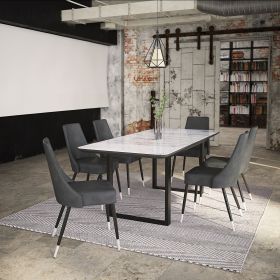 GAVIN-EXTENSION DINING TABLE-BLACK