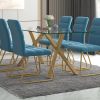 STARK-DINING TABLE-AGED GOLD