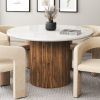 JILSA-DINING TABLE-WALNUT