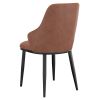 KASH-SIDE CHAIR-SADDLE PU