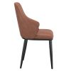 KASH-SIDE CHAIR-SADDLE PU