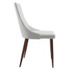 CORA-SIDE CHAIR PU-WHITE