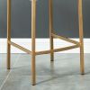 DIEGO-26" COUNTER STOOL-BLACK/AGED GOLD