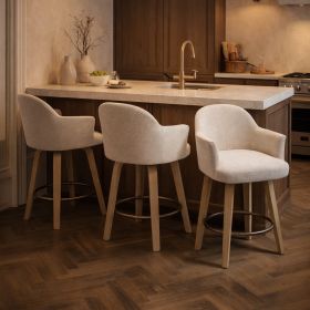 TORRA-26" COUNTER STOOL-OAT