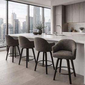 TORRA-26" COUNTER STOOL-WARM CHARCOAL