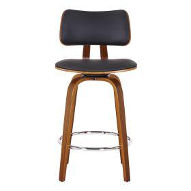 ZUNI-26' COUNTER STOOL PU-BLACK