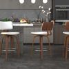 ZUNI-26' COUNTER STOOL PU-WHITE