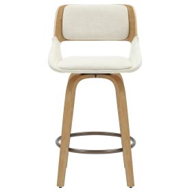 HUDSON-26' COUNTER STOOL-BEIGE FABRIC