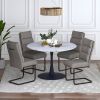 ZILO LARGE BK_BRODI CH-5PC DIINING SET