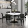 ZILO LARGE BK_ZEKE CH-7PC DINING SET