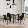 CONRAD BLK_BRIXX BLK-5PC DINING SET