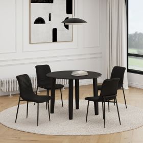CONRAD BLK_BRIXX BLK-5PC DINING SET