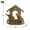 Wall Mounted Cast Iron Bird Feeder Durable Outdoor Bird Feeding Station