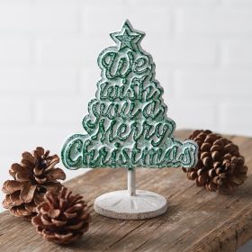 We Wish You a Merry Christmas Tabletop Sign