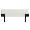 ODELL-STORAGE BENCH-IVORY