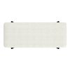 ODELL-STORAGE BENCH-IVORY