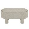 SEZRON-STORAGE OTTOMAN BENCH-WARM GREY