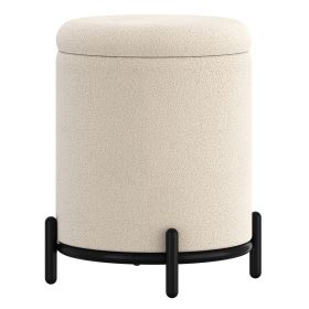 CASTOR-STORAGE OTTOMAN-CREAM