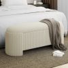 CYBIL-STORAGE OTTOMAN-IVORY
