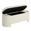 CYBIL-STORAGE OTTOMAN-IVORY