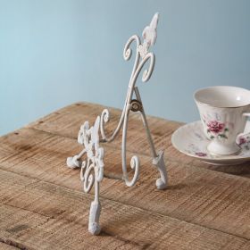 Fleur De Lis Plate Holder - Elegant Decorative Plate Stand for Display
