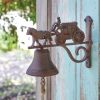 Vintage Style Horse and Stagecoach Bell Rustic Decor for Equestrian