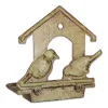 Wall Mounted Cast Iron Bird Feeder Durable Outdoor Bird Feeding Station
