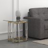 FLORINA-ACCENT TABLE-SILVER/GOLD
