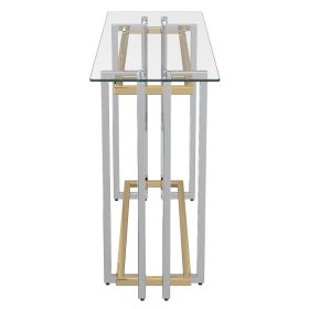 FLORINA-CONSOLE TABLE-SILVER/GOLD