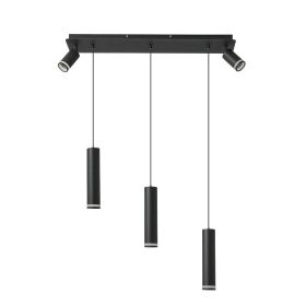 Angelina 5 - Light Cylinder Kitchen Island Pendant No Bulb