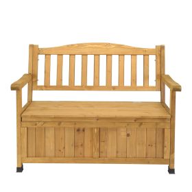 44inch, With Backrest Armrests, Courtyard Wood Storage Box