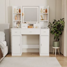 Smart Mirror Dressing Table With Drawers And Storage Cabinet
