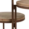 Vintage Inspired Rustic Triple Plant Stand for Indoor and Outdoor Decor