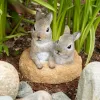 Whimsical Peek A Boo Garden Bunnies Decor Perfect for Spring and Easter