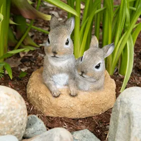 Whimsical Peek A Boo Garden Bunnies Decor Perfect for Spring and Easter