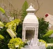 Vintage White Lace Victorian Lantern Elegant Decorative Lighting Fixture