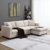 [VIDEO]101*66" Modern Sectional Sofa with Throw Pillows,Cloud L-shaped Couch Set with Wide Seat