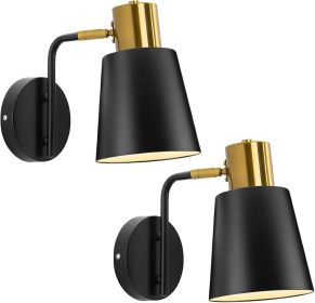 Vintage Wall Sconces 2 Pack Industrial Wall Light Fixture With-e26-Base Metal Rustic Wall Sconce Lighting