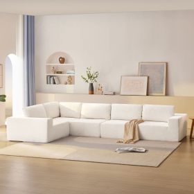 [VIDEO]147"Modular Sectional Sofa with Wide Seat,No Assembly Required,Free Combination,L Shaped Couch Set,Cloud Upholstered Indoor Furniture