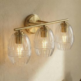luster-three-lights-vanity-with-clear-glass-for-bathrooms-above-mirror-wall-lamp-satin-brass