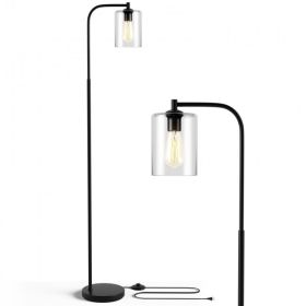 industrial-floor-lamp-with-glass-shadeblack