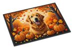 NEW Golden Retriever Fall Front Door Mat Indoor Outdoor Rugs for Entryway, Non Slip Washable Low Pile, 18H X 27W
