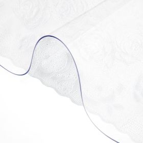 VEVOR Plastic Table Cover 40 x 72 Inch, 1.5 mm Thick Clear Table Protector, Rectangle Clear Desk Mat