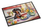 NEW Decorating Easter Dachshund Front Door Mat Indoor Outdoor Rugs for Entryway, Non Slip Washable Low Pile, 18H X 27W