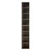 8-Tier Media Tower Rack, CD DVD Slim Storage Cabinet with Adjustable Shelves, Tall Narrow Bookcase Display Bookshelf for Home Office
